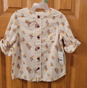 Baby Cactus Blouse Size 6-12mos.